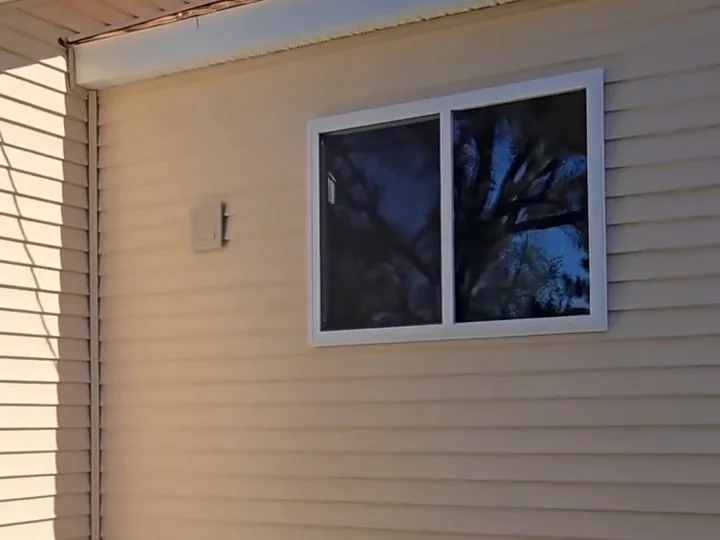New siding and a new window